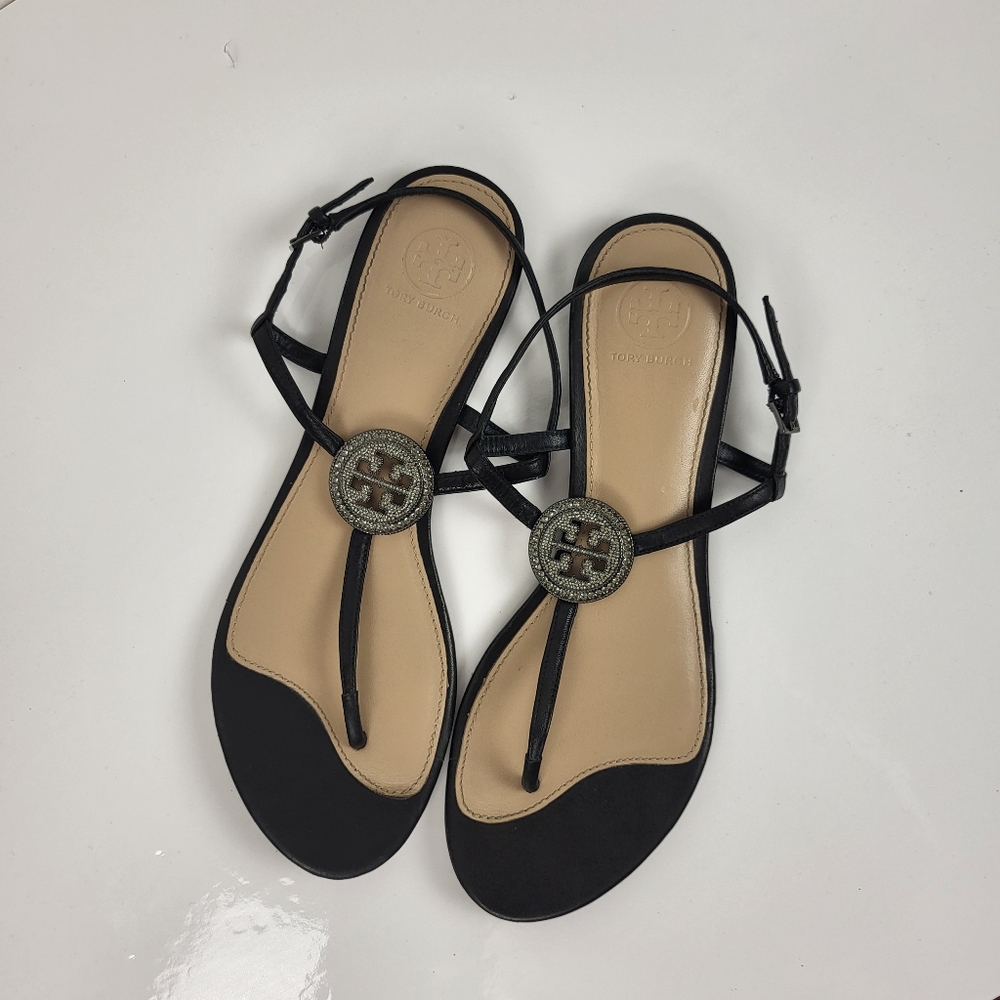 Tory Burch Black Sandals - Picture 1 of 5